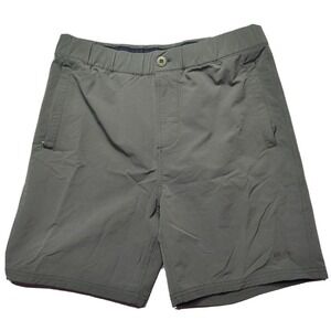 RYHTHM Men Size 32 Green Nylon Stretch 7" Shorts EUC